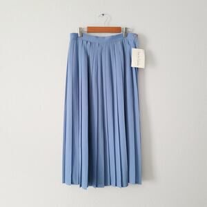 Diane Von Furstenberg Women's Petite Vintage Deadstock Pleated Midi Dress